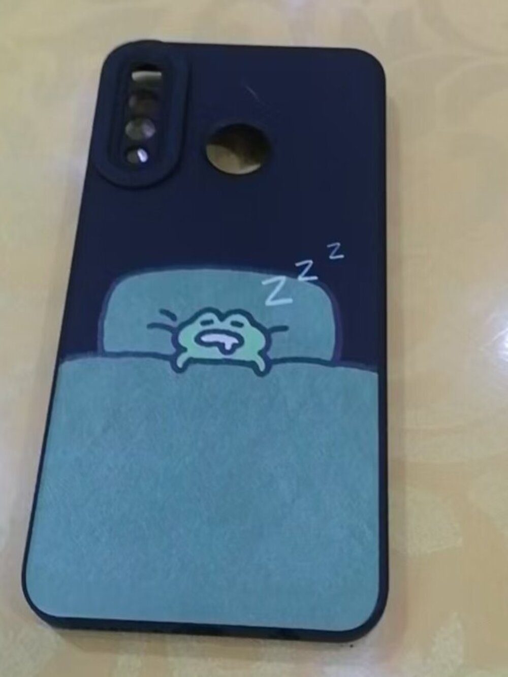 Funny Sleepy Frog Phone Case | Meme Vibe Black Case